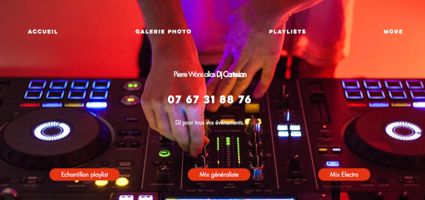 site web réalisé en html et css